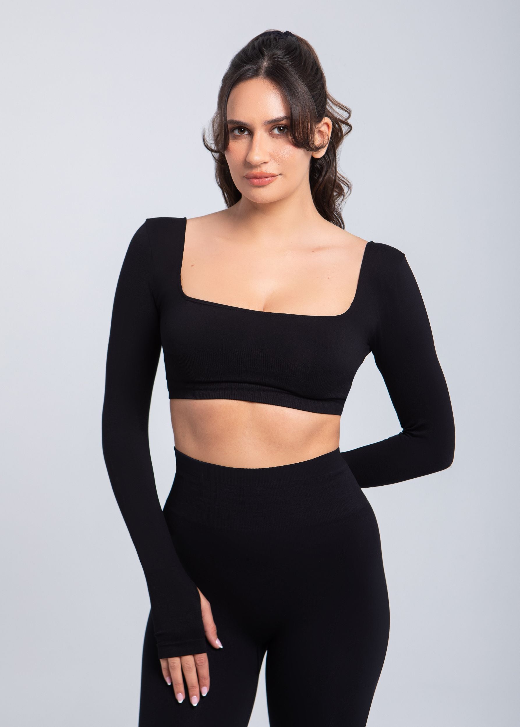 Second Skin | Sculpt Push-Up Long Sleeve Bra