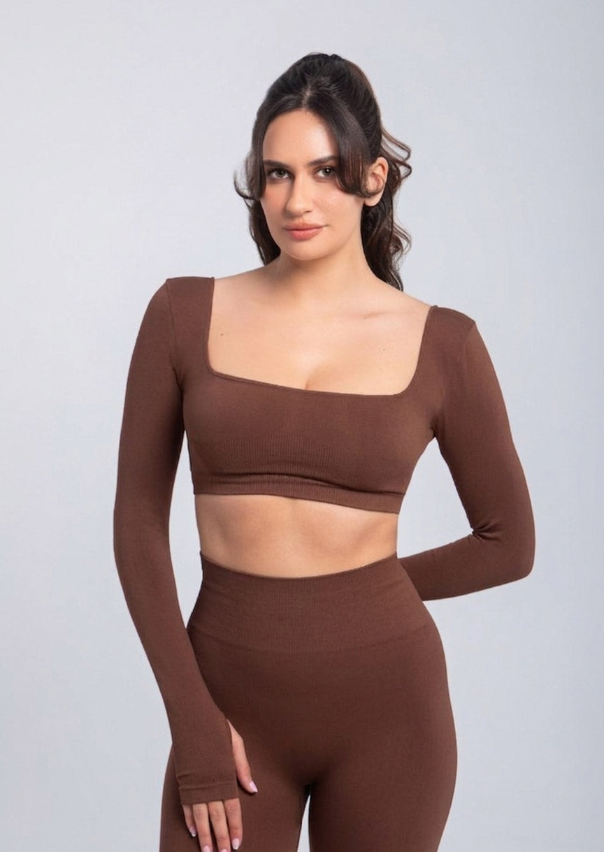 Second Skin | Sculpt Push-Up Long Sleeve Bra