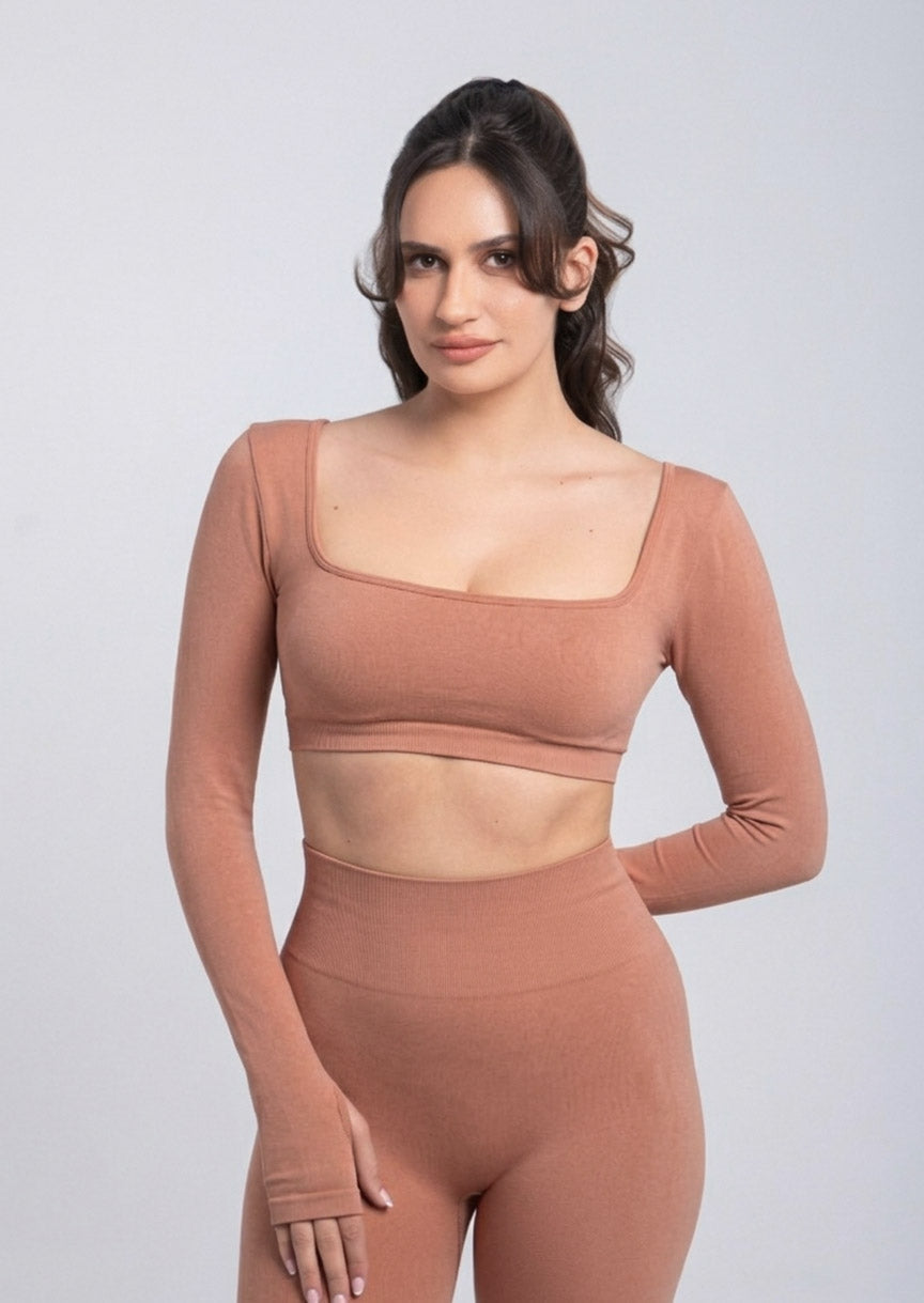Second Skin | Sculpt Push-Up Long Sleeve Bra
