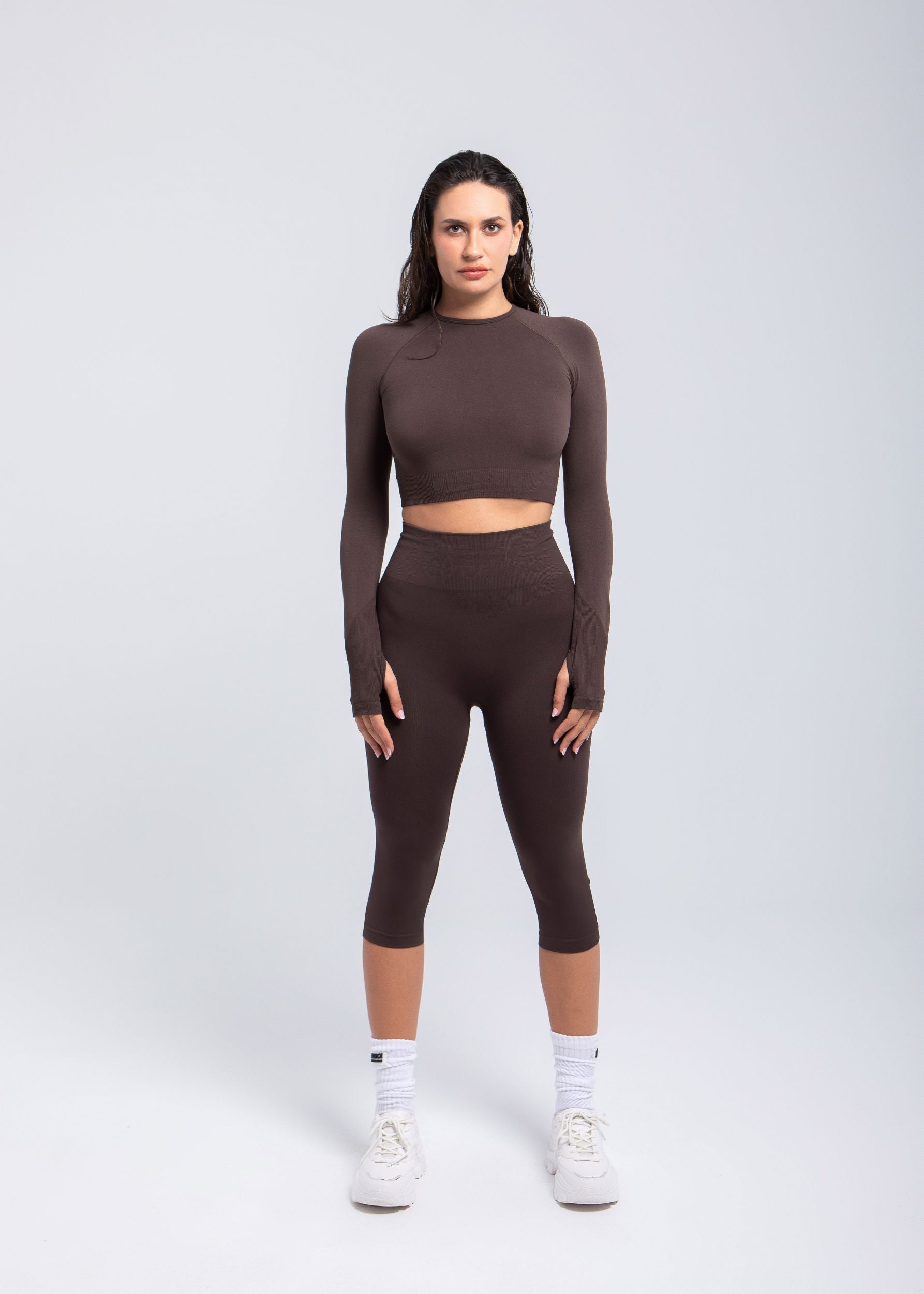 Second Skin | Long Sleeve Sculpting Crop Top