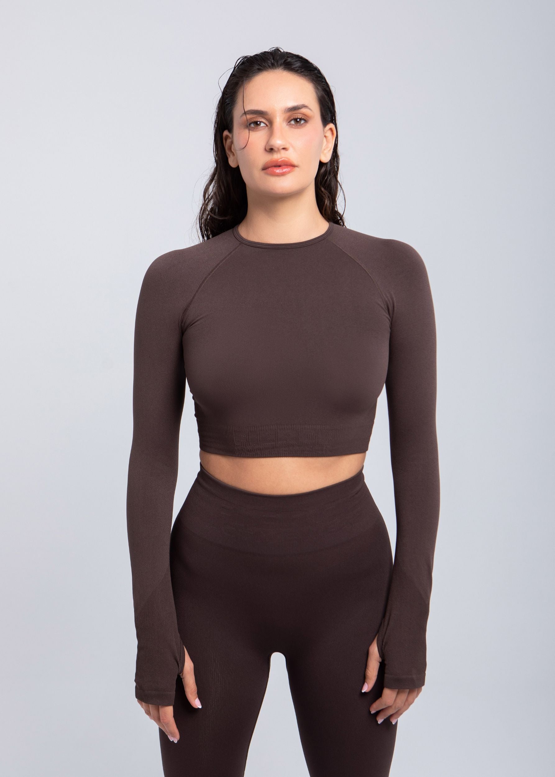 Second Skin | Long Sleeve Sculpting Crop Top