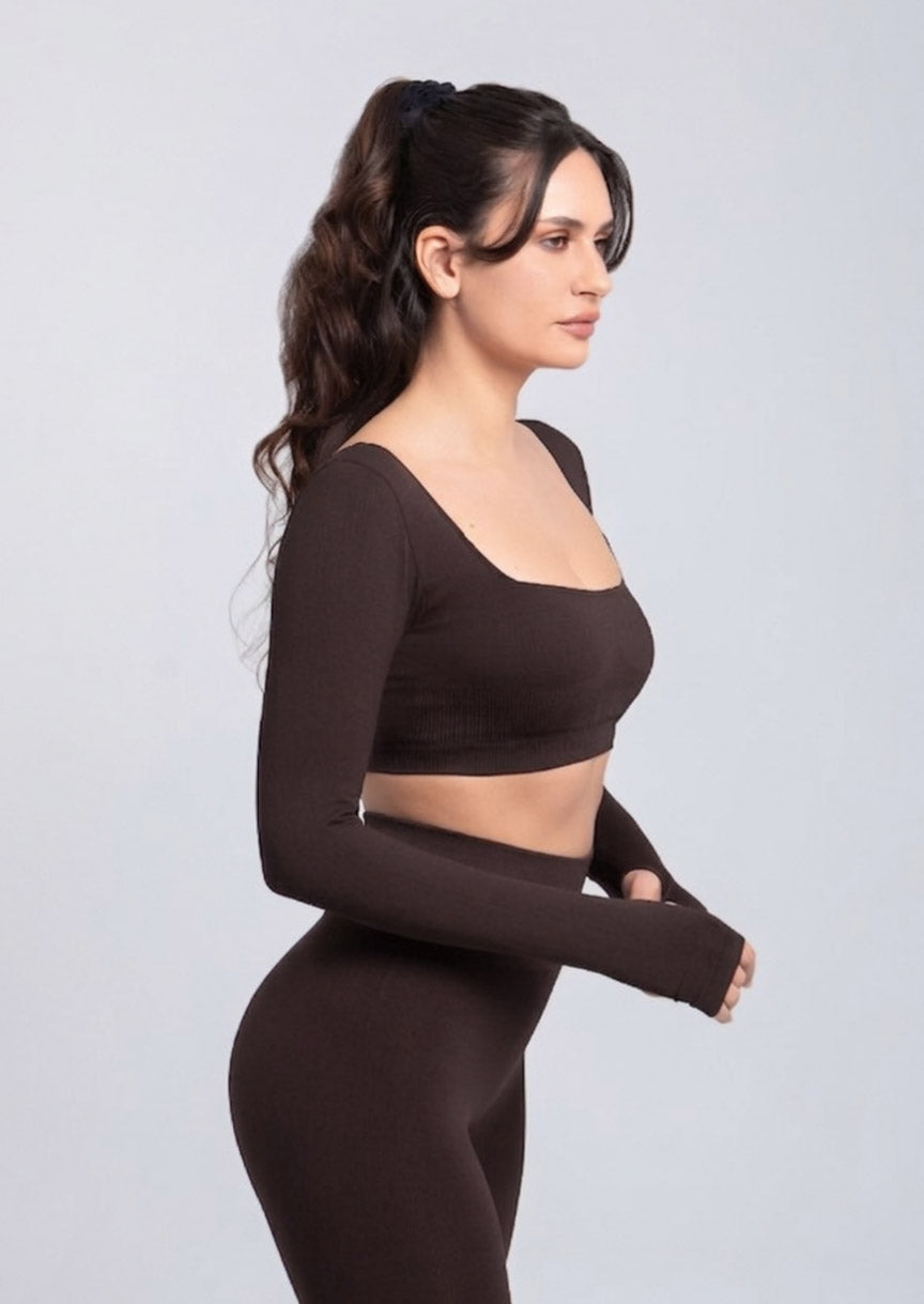Second Skin | Sculpt Push-Up Long Sleeve Bra