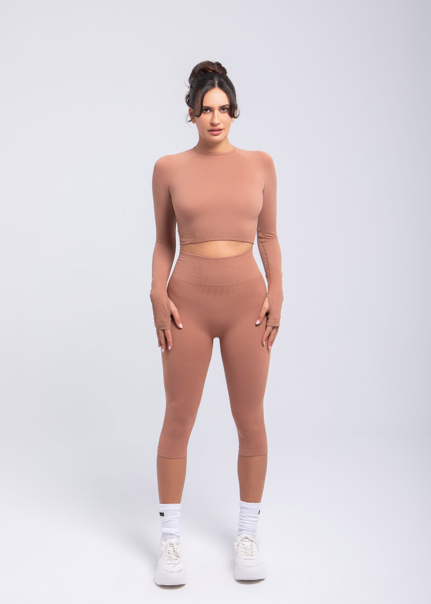Second Skin | Long Sleeve Sculpting Crop Top